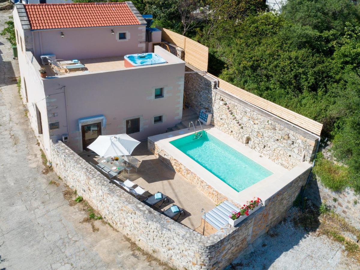 Olga'S Filoxenia - Villa Aladanos-Private Pool And Heated Jacuzzi Makhairoí Exterior foto