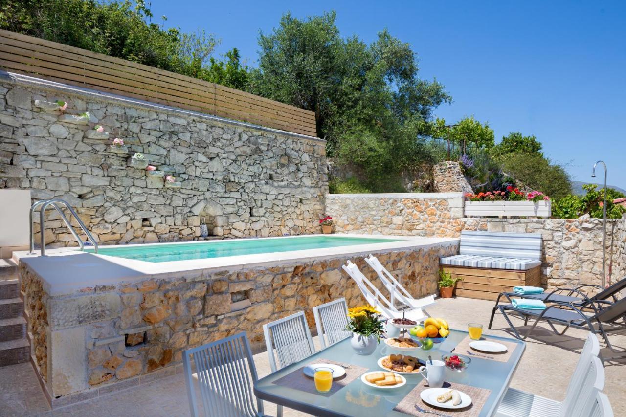 Olga'S Filoxenia - Villa Aladanos-Private Pool And Heated Jacuzzi Makhairoí Exterior foto
